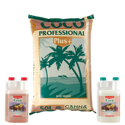 Canna Coco Professional Plus 50L + Canna Coco A&B je 1L Dünger Kokos