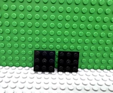 Lego 2 Black 3x3 base plate NEW