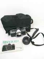 Rokkor-X 45mm, Minolta XG-1, Case, Instructions Untested SOLD FOR PARTS ONLY