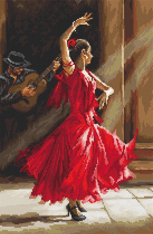 Letistitch Cross Stitch Kit - Flamenco