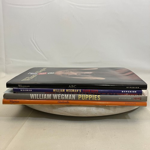 William Wegman 4 Book Lot 1 SIGNED ABC Farm Days Puppies Cinderella Photography - Picture 9 of 9