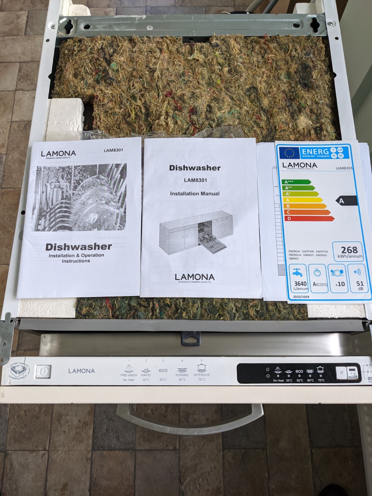 Lamona 8301 Fully Integrated Slimline Dishwasher LAM8301 eBay