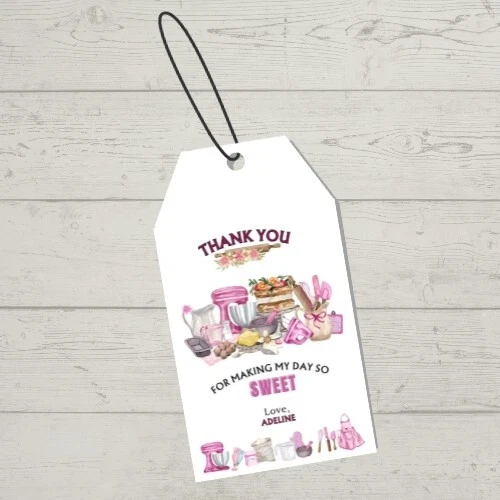 Video de 2 temas de graduación/cumpleaños Baking Chef invitación frontal gratuito y etiqueta de agradecimiento Foto 3 de 4