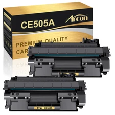 2PK High Yield CE505A 05A Toner Cartridge For HP LaserJet P2035 P2035n P2055
