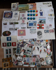 Briefmarken Welt Kiloware Schatzkiste BRD-Welt-Ca 2000 Marken u.Briefe ,Blöcke