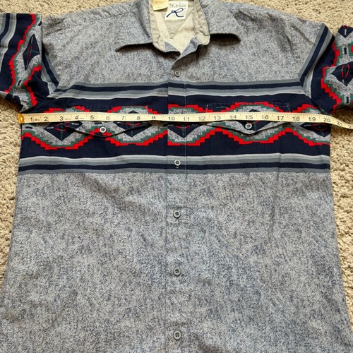 Vintage 80er Roper Western Hemd Button Down Azteken Herren Small - Bild 4 von 6