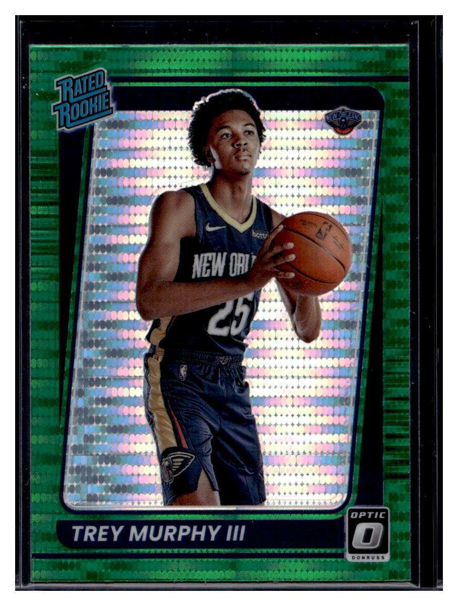 2021-22 Panini Donruss Optic Green Pulsar Prizm #178 Trey Murphy III RC (A)