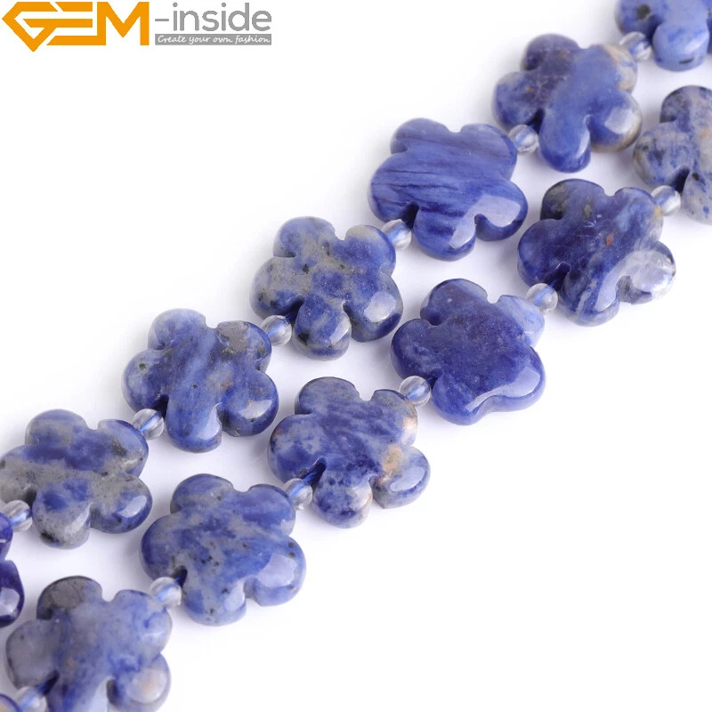 15mm Flower Natural Gemstone Beads For Jewelry Craft Making Strand 15" Wholesale - Image 4 of 4