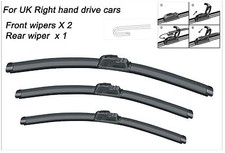 HONDA CIVIC 1998-2001 NUOVISSIME LAME TERGICRISTALLO ANTERIORE E POSTERIORE