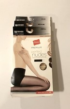 Hanes Premium Perfect Nudes Pantyhose Jet Black, NEW, Various Sizes
