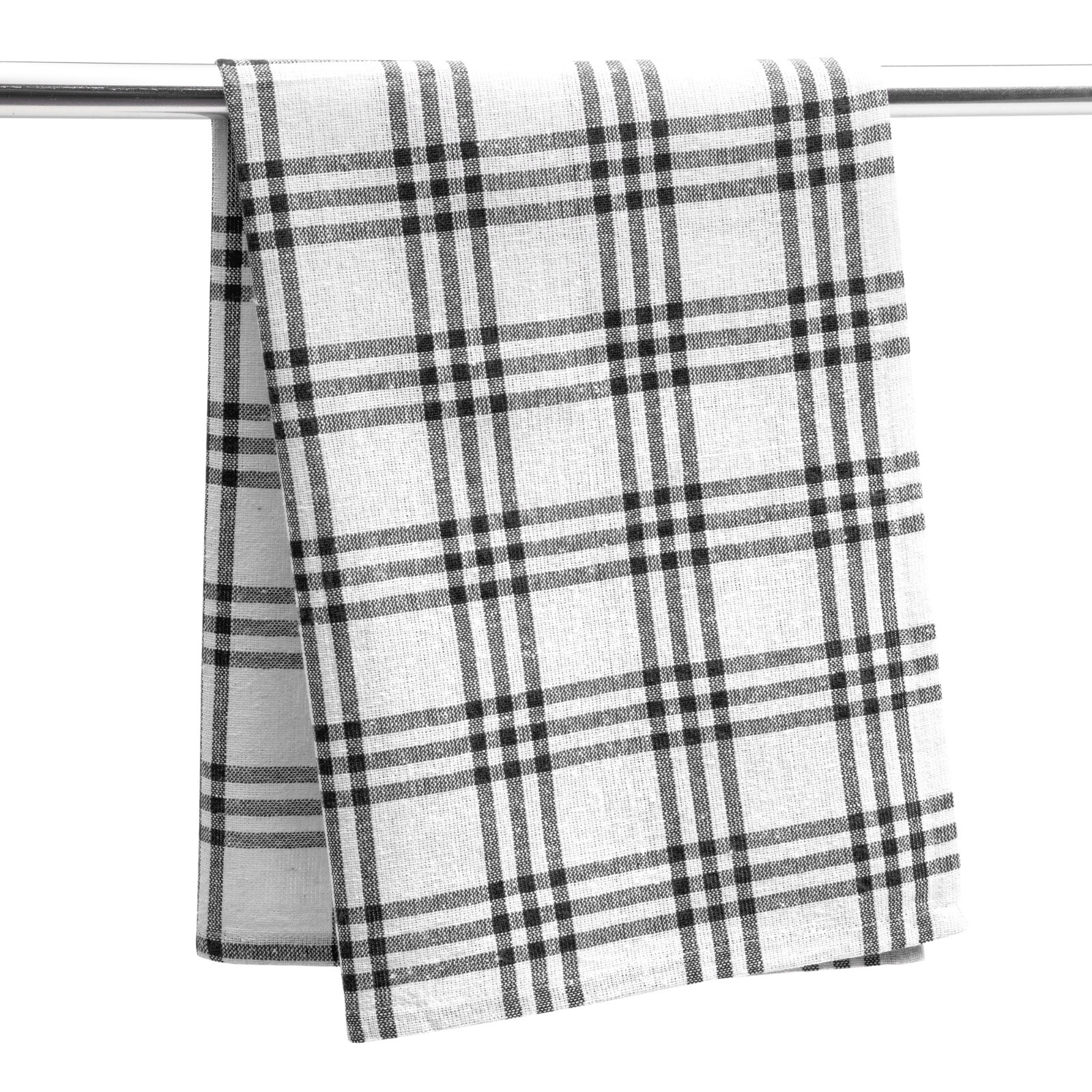 Xigua Geschirrtuch-Set Mit Klettband – Karierte Korallenfleece-Tücher, 30,5x43,2 Cm, 2 Stück, Saugfähig & Dekorativ