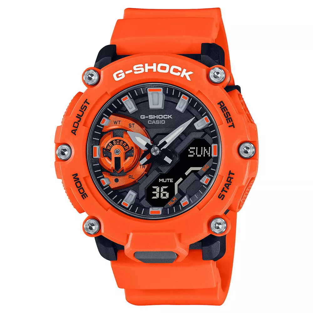 Casio G-Shock Carbon Core Guard Orange Edition Watch GShock GA-2200M-4A