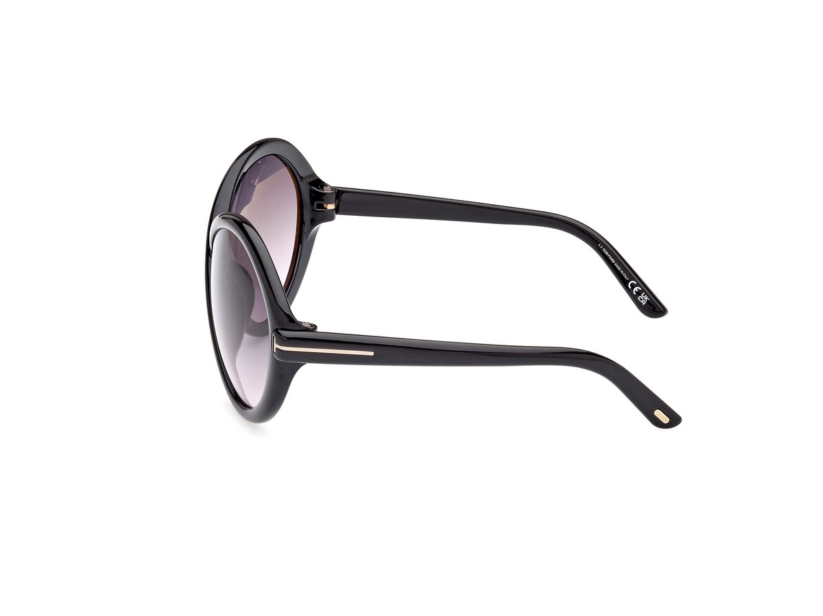Tom Ford Jada FT1070 01B Sunglasses Black Geometric Frame, Smoke Lenses TOM FORD Sunglasses FT1070 JADA 01B Black smoke Woman | eBay main image 4