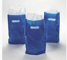 12 Blue Party Gift Bags Birthday Goody Bag Party Treat Favors 