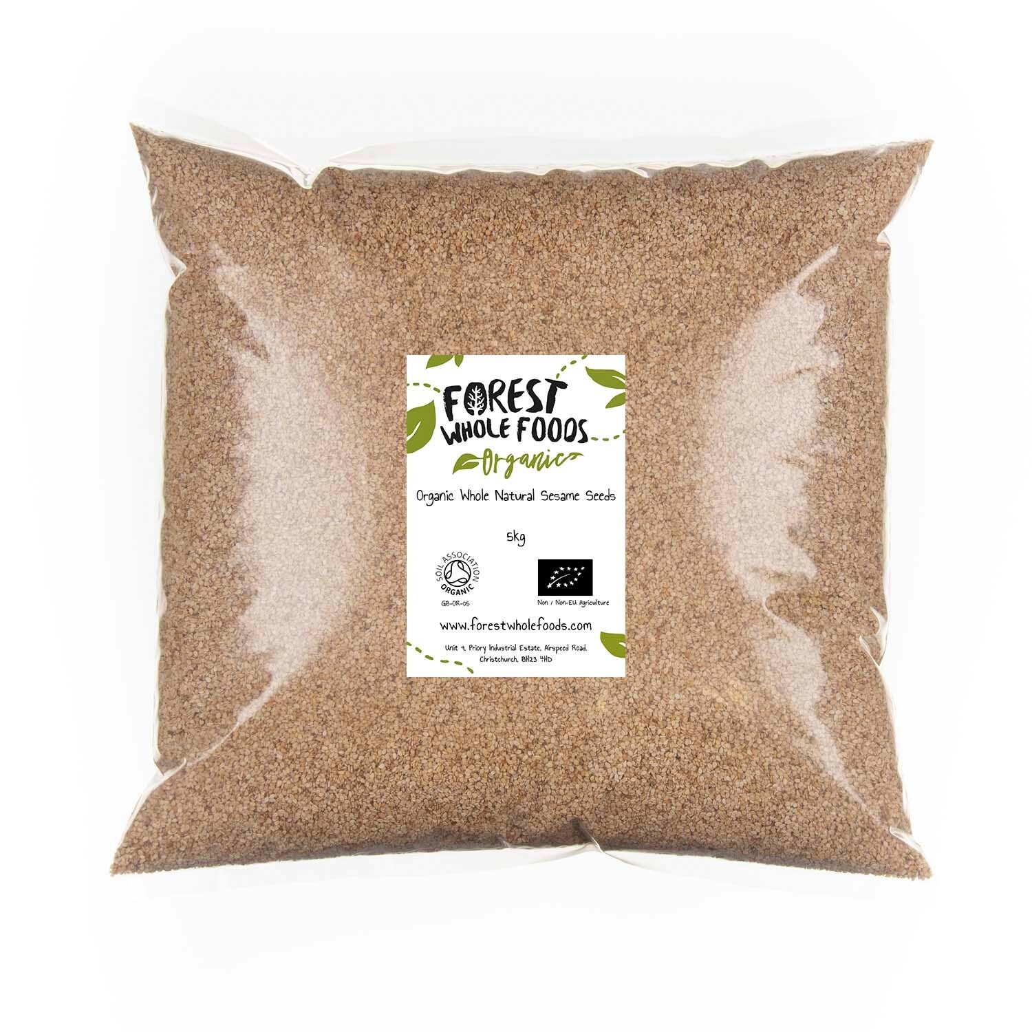 Organic Whole (Natural) Sesame Seeds 5kg - Forest Whole Foods