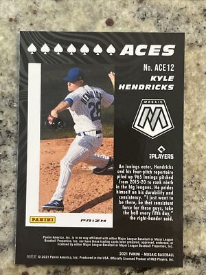 2021 Panini Mosaic Baseball Kyle Hendricks Aces MOSAIC Prizm