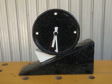 OROLOGIO VINTAGE TAVOLO STYLE ART DECO' IN CERAMICA DESIGN DELLA GASSA NOVE 80'