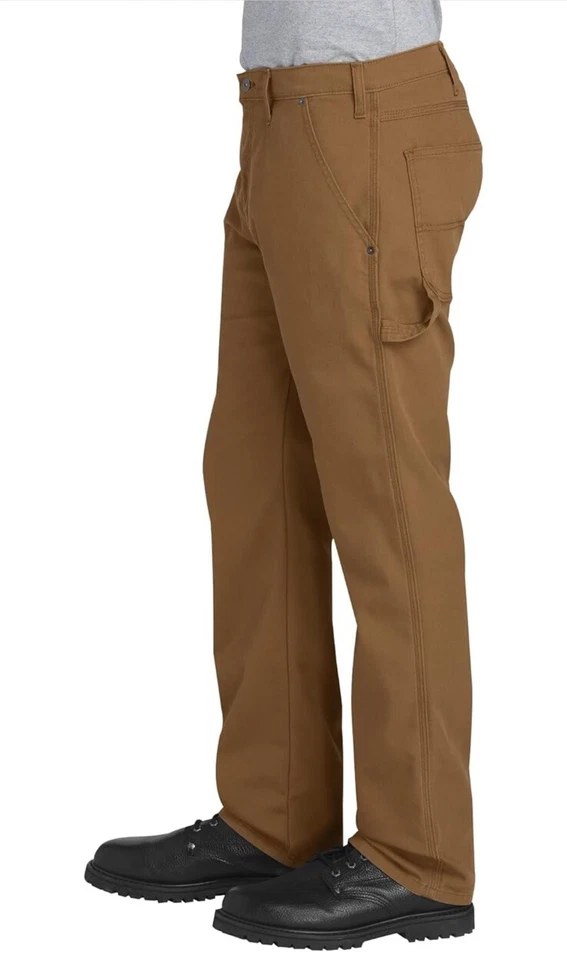 Dickies Men's Carpenter Pants Tough Max Duck Brown Duck, 42W x 30L - Image 4 of 4
