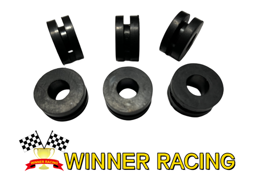 6 x Rubber grommets Radiator Mounting O Ring For Honda Yamaha Suzuki Kawasaki - 第 1/6 張圖片