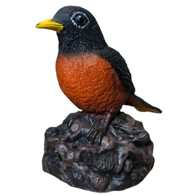 逸品   Robin  Eubanks の 手型 Gemmy Industries Living Garden Robin Bird Works Rare Vintage | eBay