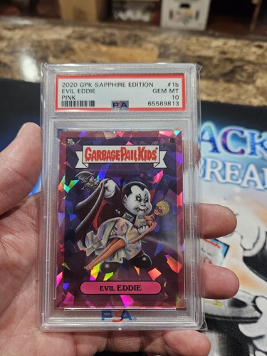 2020 Garbage Pail Kids Sapphire Pink 1b Evil Eddie PSA10 💎 Mint