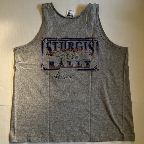 Sturgis Motorcycle Rally T-Shirt 2002 senza maniche uomo XL - Foto 6 di 8