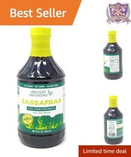 Liquid Sassafras Tea Concentrate - 12-Ounce Bottles, 6 Pack Easy Iced/Hot Tea