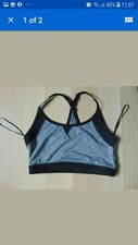 ladies sports bra crop top activewear running clothes size M 
