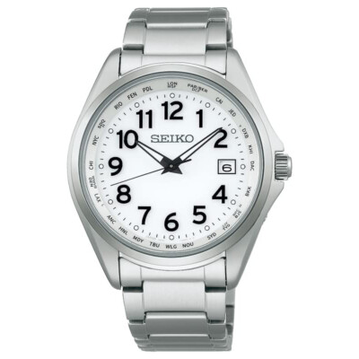Seiko Selection SBTM327 Titanium Radio Solar Analog Men`s Watch