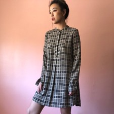 Reformation Checkered Shirtdress