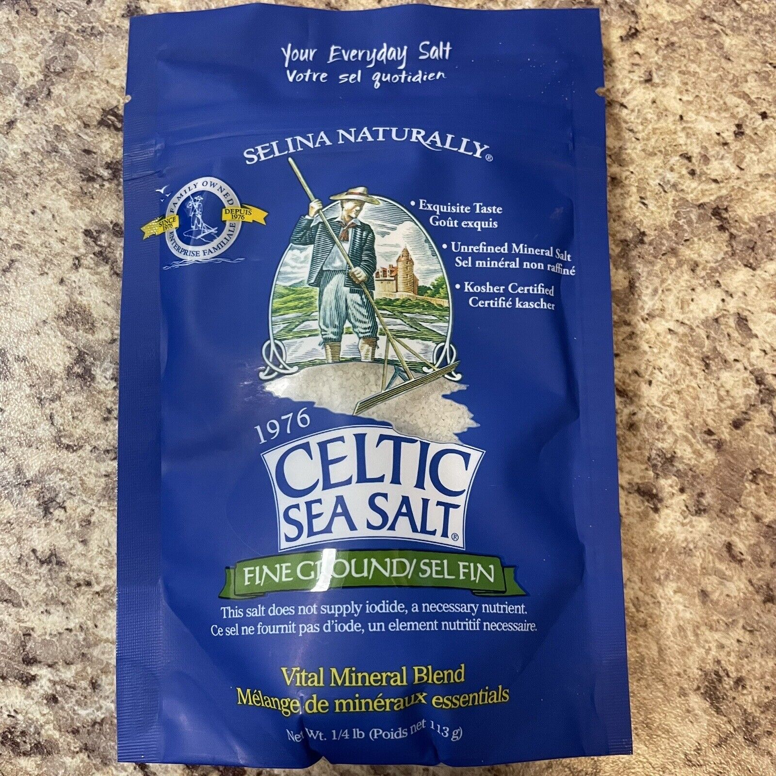 Celtic Sea Salt Light Gray Vital Mineral Blend 1 lb 454 g GMP Quality  Assured