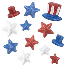 Darice 4th of July Patriotic Stars: Foam, 2 Assorted Styles w