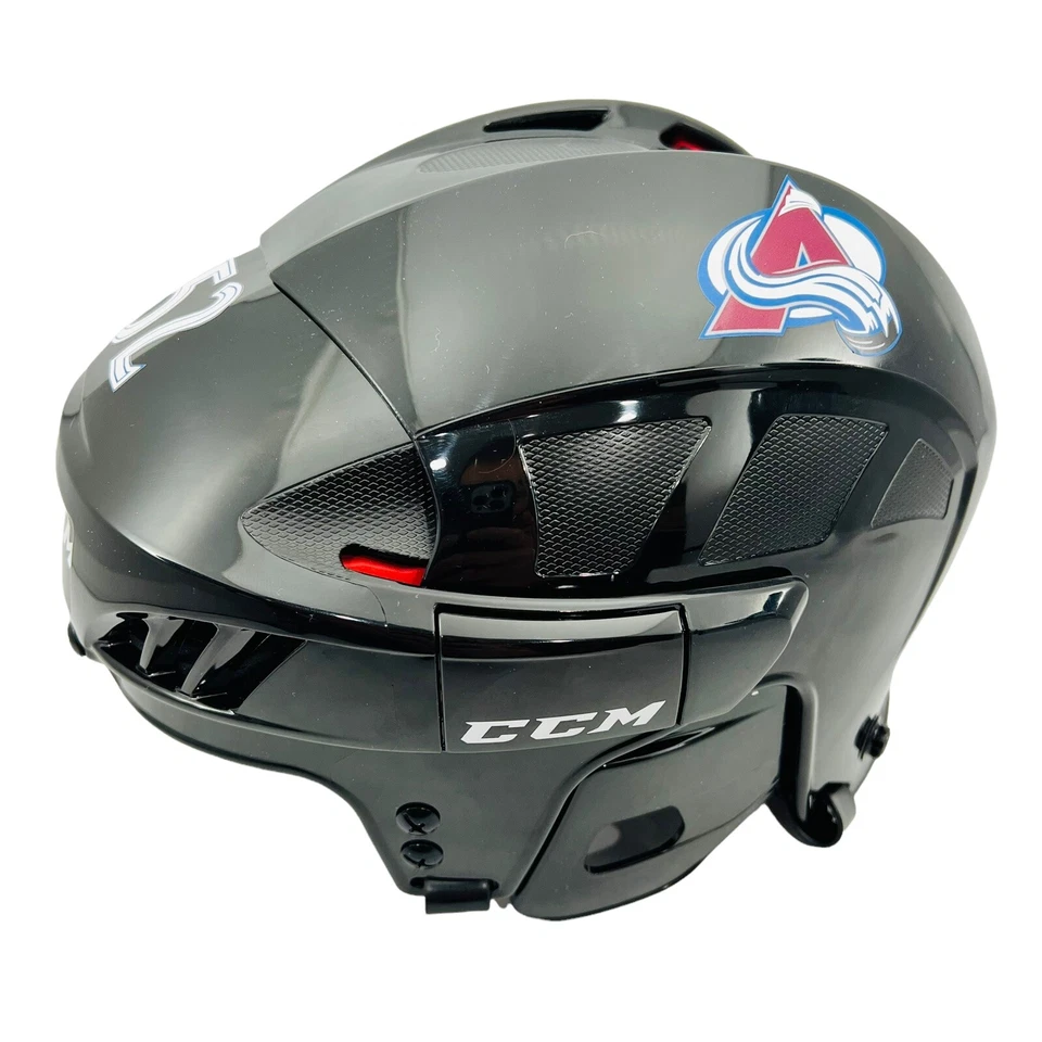 CASCO DE TAMAÑO COMPLETO FIRMADO POR ADAM FOOTE COLORADO AVALANCHA AUTOGRAFIADO CERTIFICADO DE AUTENTICIDAD BECKETT Foto 2 de 3