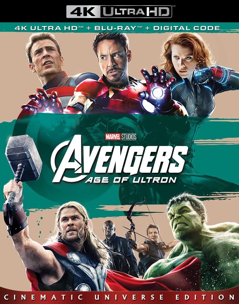 MARVEL'S AVENGERS: AGE OF ULTRON (4K UHD Blu-ray) Robert Downey Chris Hemsworth