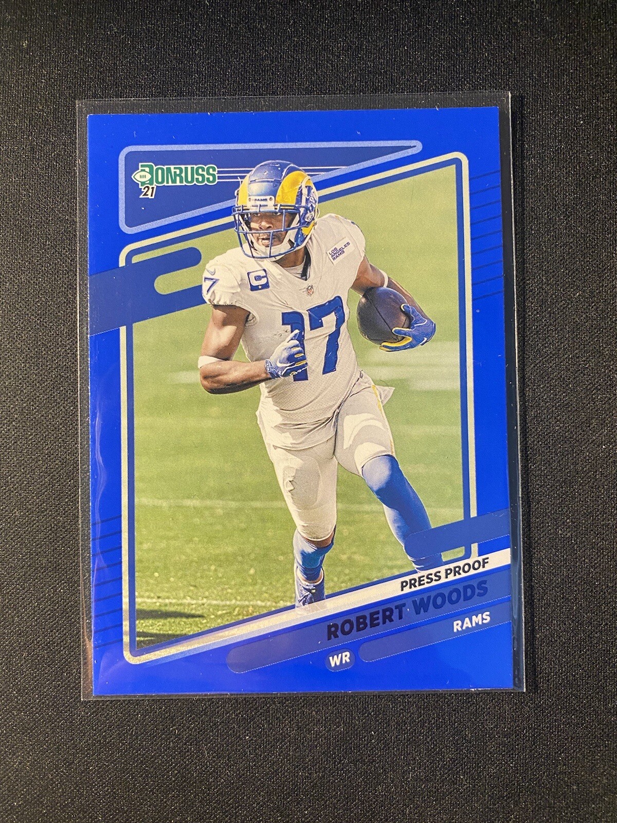 2021 Donruss Football Robert Woods Blue Press Proof #144 Rams