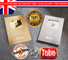 YouTube Play Button Silver Gold Personalised PS5 XBOX Custom Award Wall Plaque