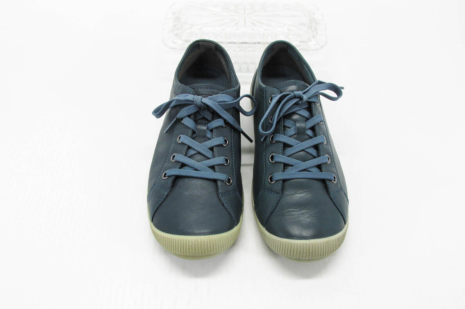 Scarpe donna Keen Lorelai taglia 7 blu sneakers pelle Oxford usate ottime condizioni