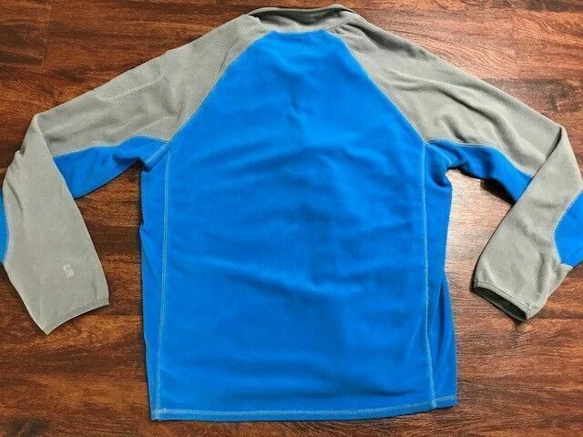 ALPINE DESIGN Men's Blue and Grey 1/4 Zip Long-sleeve Fleece Pullover Size L - Image 4 of 4