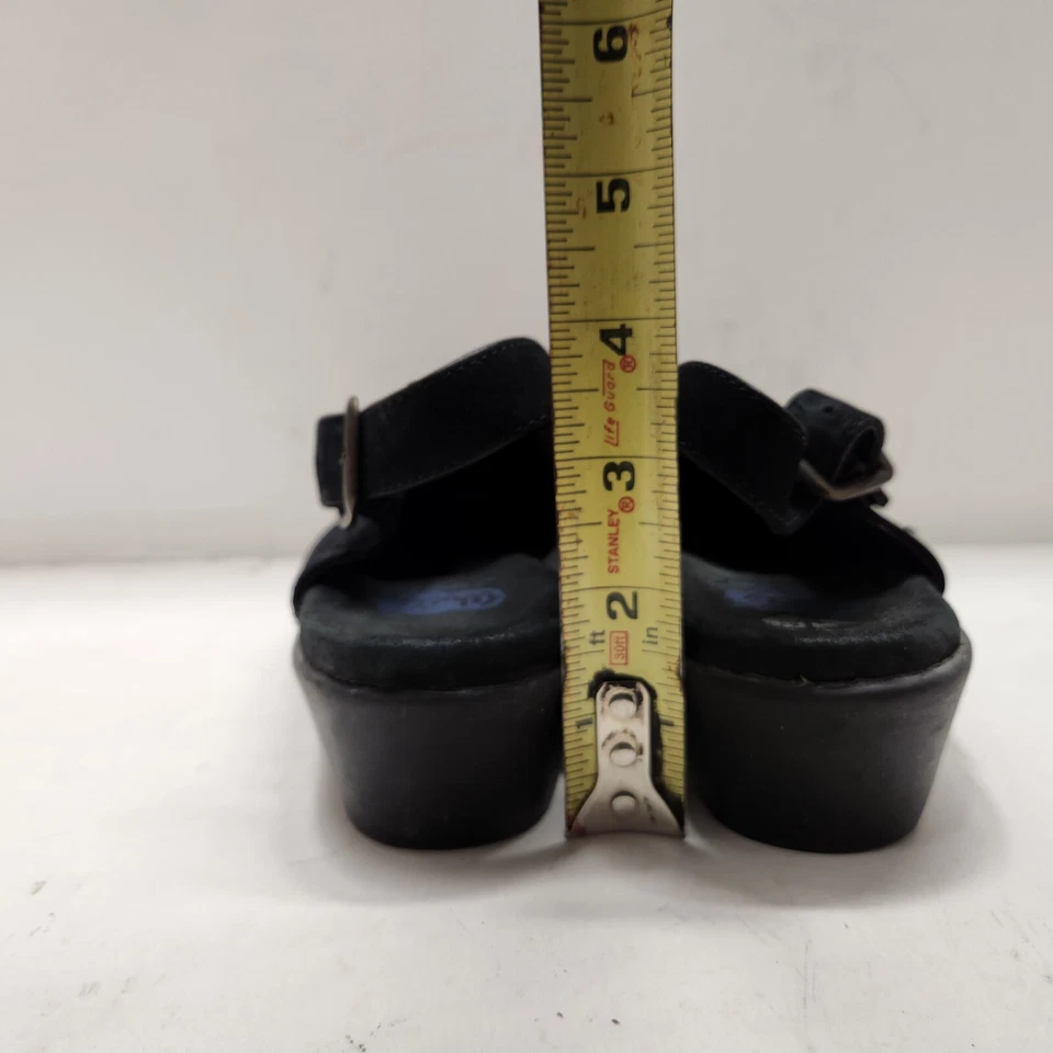 Wolky Correa Trasera Tacones de Cuña Negro Gamuza Cuero Mujer 8 (Sheld3) Foto 4 de 4