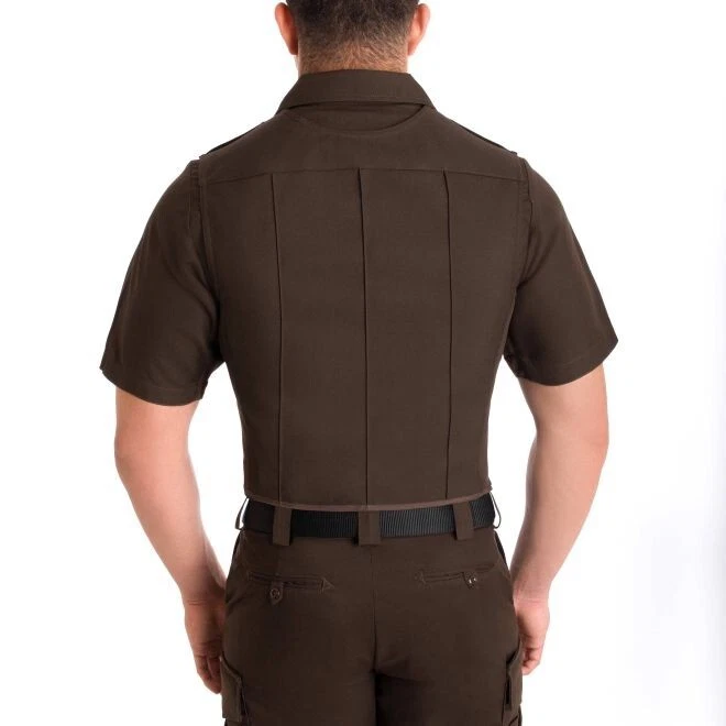 MED/LG TALL BLAUER 8970 RAYON ARMORSKIN VEST OUTER ARMOR CARRIER SHERIFF BROWN - Image 4 of 4