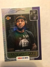 2019-20 Hoops Lebron James Backstage Pass Holo #7 GOAT MVP L.A. Lakers Hot!!!
