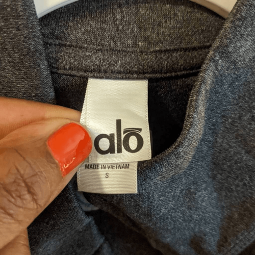 Rare Alo Yoga x Skype Jacket Small Charcoal Gray Unisex Tech Swag Full Zip - Picture 3 of 12