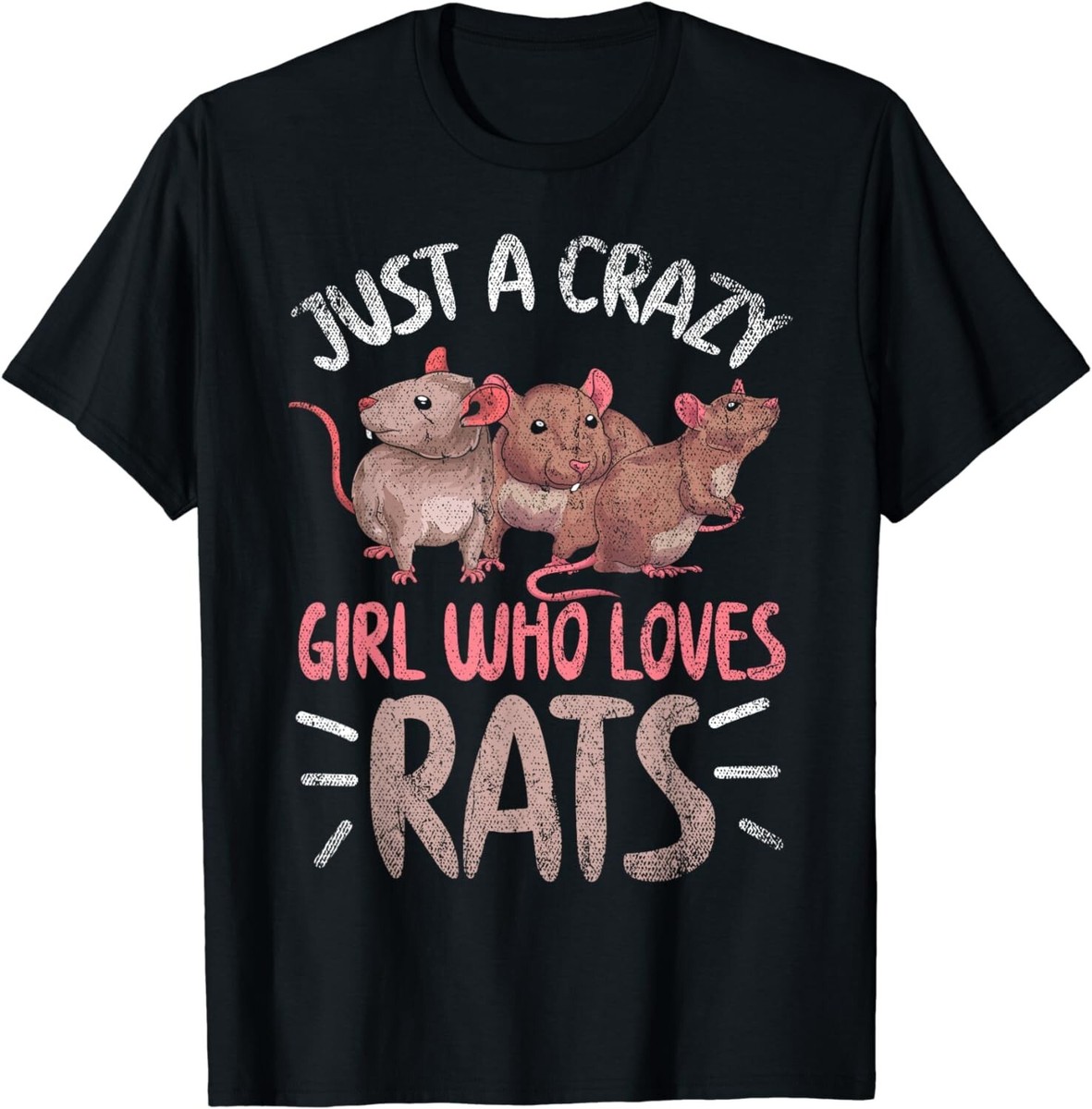 Only Care About Rats Funny Pet Rat Or Mouse Gift T-Shirt W Only Care About Rats Funny Pet Rat Or Mouse Gift T-Shirt W