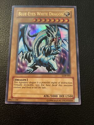 Blue-Eyes White Dragon LOB-001 MINT Unlimited | eBay