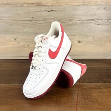 Nike Air Force 1 Low Valentine's Day Womens Size 8 White Team Red FQ7626 100