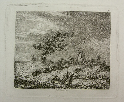 J. W. MECHAU `WINDMÜHLE, NR. 9 DER KL. LANDSCHAFTEN´ N. 31-44 (1773) 1778