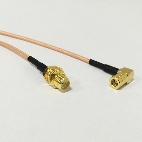 Przegroda żeńska SMA do wtyczki SMB kąt prosty kabel pigtail RG316 do sieci Wi-Fi - Zdjęcie 2 z 3