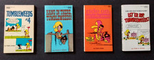 4 "TUMBLEWEEDS" VINTAGE COMIC STRIP PAPERBACK BOOKS "TOM K. RYAN"