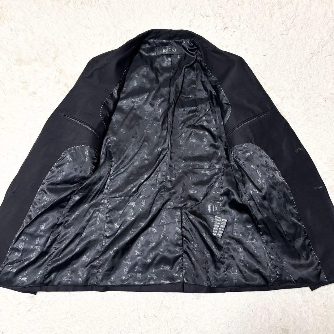 Gucci Patch Giacca Golf Bottone Argento Nero Usatoo Ottimo Tagli