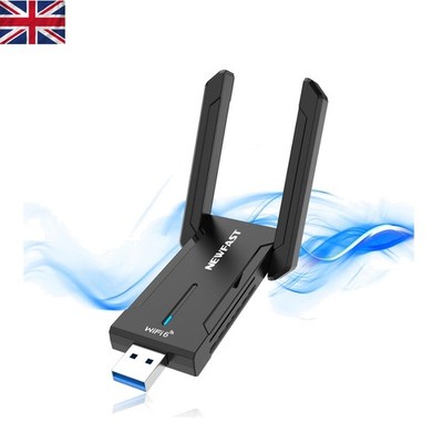 High-Speed 5000Mbps WiFi 6 Dongle für Windows 10/11 - Low Latency Performance